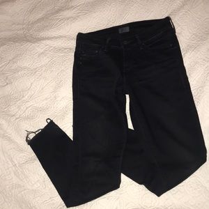 Mother Denim Looker Ankle Fray Jeans